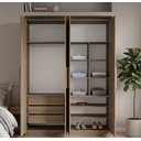 Ver imagem 1 de Guarda-roupa Modular 4 Portas 1014 Ilan Castanho