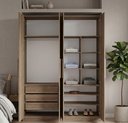 Ver imagem 1 de Guarda-roupa Modular 4 Portas 1014 Ilan Castanho