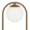 Ver imagem 3 de Abajur Luminaria de Mesa de Luxo Moderna Aro Orby Cobre