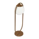 Ver imagem 2 de Abajur Luminaria de Mesa de Luxo Moderna Aro Orby Cobre