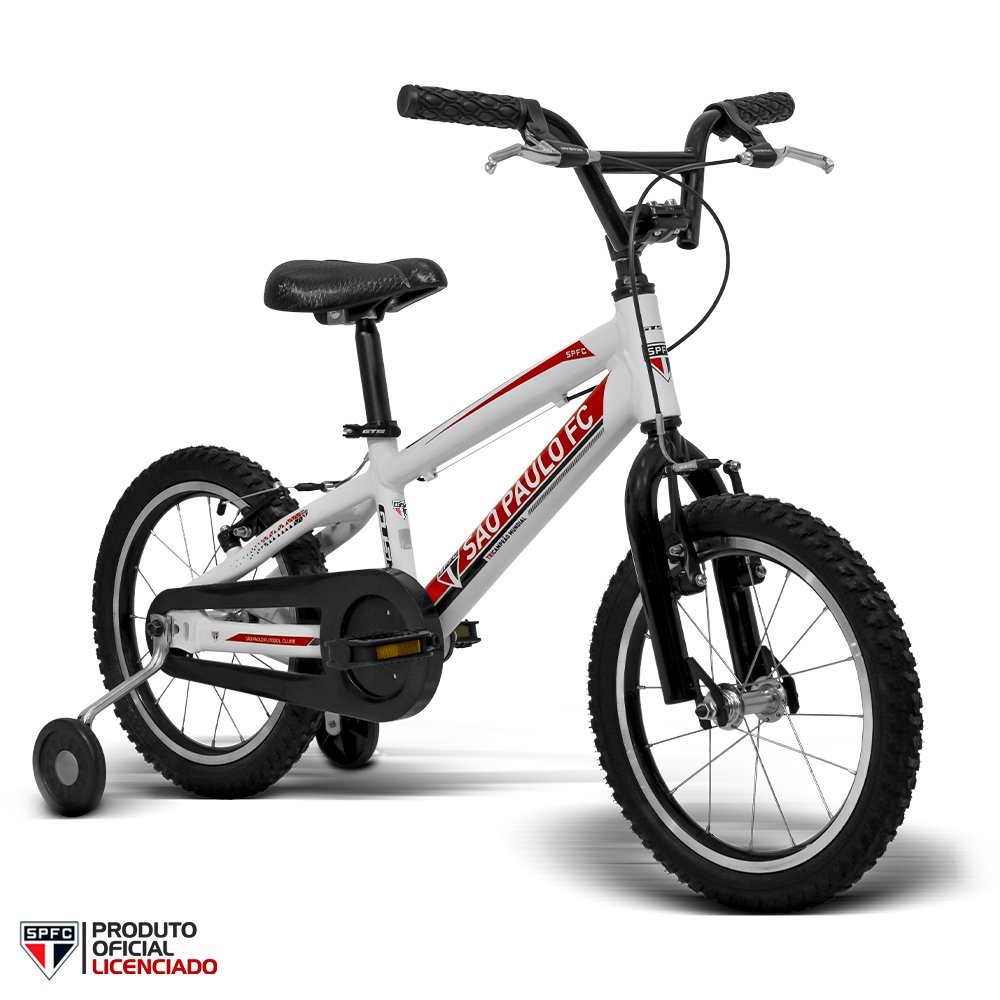 Bicicleta Infantil Oficial GTS M1 do São Paulo futebol Clube Aro 16 freio V-brake Quadro Alumínio -  - 2