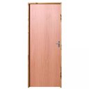 Ver imagem 1 de Porta de Madeira Semi-oca Padrão Curupixá Lisa Bat.14 Cm Eco Fech Comum Interna 210x72 Lado Esquerdo