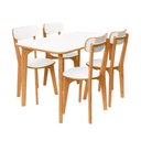 Ver imagem 3 de Conjunto Life Design Mesa 4 Cadeiras:Branco
