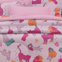 Ver imagem 3 de Edredom Solteiro Estampado Atlantix 150x220cm 100% Algodão Cats