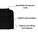 Ver imagem 3 de Kit 02 Poltrona Decorativa Recepção Escritório Veludo Alana Cor Preto