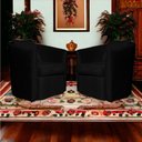 Ver imagem 2 de Kit 02 Poltrona Decorativa Recepção Escritório Veludo Alana Cor Preto