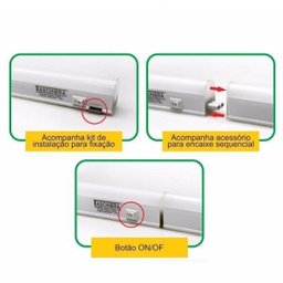 Luminária LED Linear Taschibra Unique 7W - 2