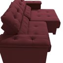 Ver imagem 3 de Sofá Cama Kappesberg Stelo Veludo Bordô 230cm