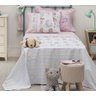 Jogo de Cama Infantil 100% Algodão 3 Peças Friends Rosa Santista - 1