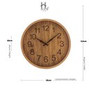 Ver imagem 7 de Relógio de Parede Plástico Basic Wood 25 x 3,5cm | Casa Del Grande