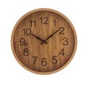 Ver imagem 1 de Relógio de Parede Plástico Basic Wood 25 x 3,5cm | Casa Del Grande
