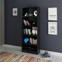 Ver imagem 3 de Estante Multiuso com Prateleiras Me4141 Preto/preto - Tecno