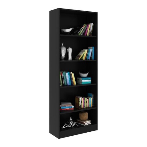 Estante Multiuso com Prateleiras Me4141 Preto/preto - Tecno