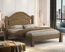 Ver imagem 2 de Cama 100% Mdf Isis Casal Estrado Reforçado Painel Inteiriço:castanho