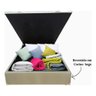 Cama Box Casal com Baú – Suede Bege, Blindada, Pistão a Gás – 138x188 Cm - 11