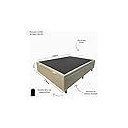 Ver mais imagens de Cama Box Casal com Baú – Suede Bege, Blindada, Pistão a Gás – 138x188 Cm