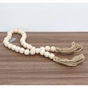 Ver imagem 2 de Colar De Madeira Artesanal Decorativo De Mesa Adorno 42cm