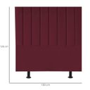 Ver imagem 3 de Cabeceira Estofada de Cama Solteiro Box 100 Cm Eloá Suede e Frame:bordô