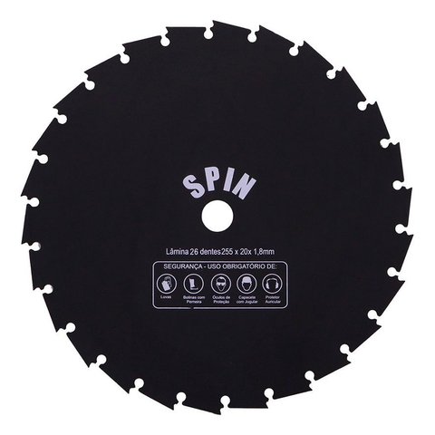 Faca para Roçadeira Serra Circular 26 Dentes Furo 20mm