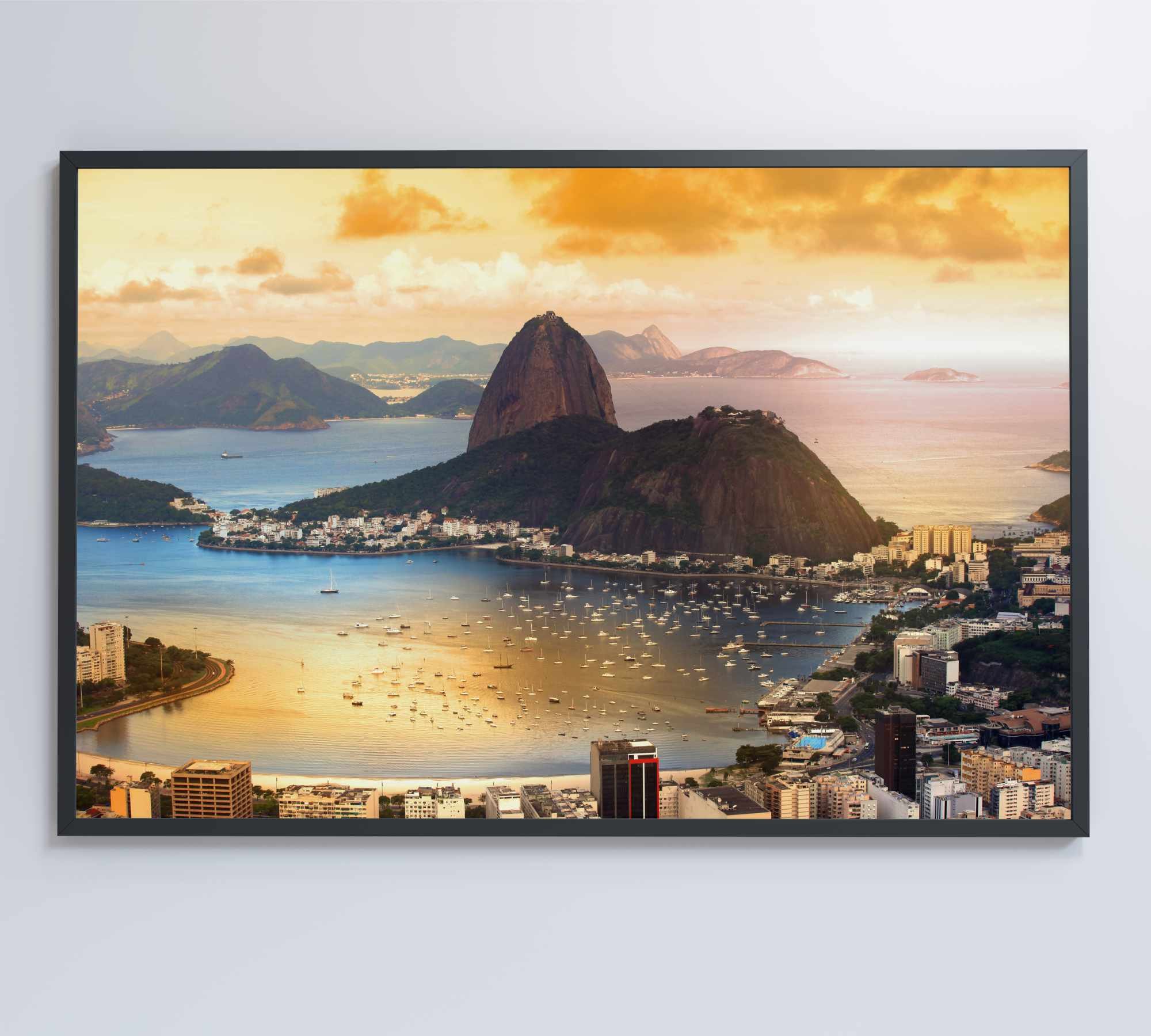 Quadro Pão de Açúcar Rio de Janeiro - 60x40 cm - Tecido Canvas - 6