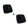 1129 - Dobradiça dupla automática v/v para porta de vidro temperado blindex Preto - 2 unidades - 1