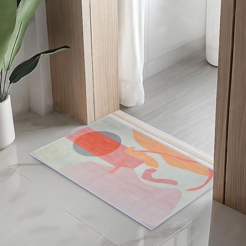 Capacho Tapete Passadeira 3D Antider. Sala Cozinha 40x60 Abstrato