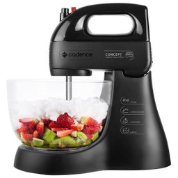 Batedeira Concept Special Edition 4 Velocidades 2 Tigelas 200W Preta 127V Cadence - 2
