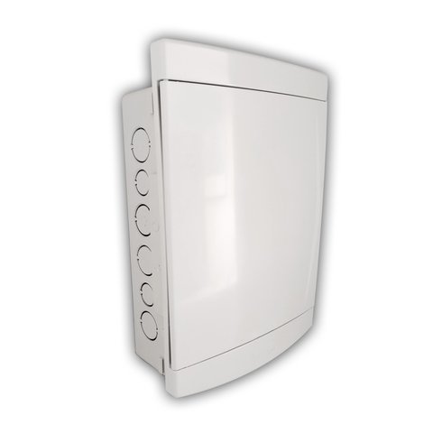 Quadro 12/16 disjuntores porta branca sem barramento Tigre