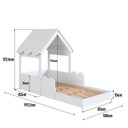 Ver imagem 4 de Cama Infantil Montessoriana com Casinha Infanto Branco