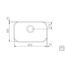 Ver imagem 2 de Cuba Pia Cozinha Inox Alto Brilho 47x30x17 cm Tramontina