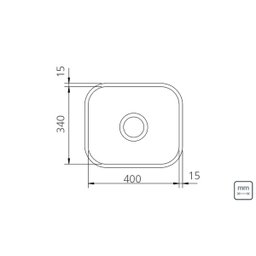 Cuba Pia Cozinha Inox Polido 40x34x14 cm Tramontina - 3