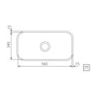 Ver imagem 3 de Cuba Pia Cozinha Inox Polido 56x34x14 cm Tramontina