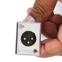 Ver imagem 1 de Conector Xlr Macho Painel, Ac3mmp Metal - Amphenol