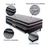Cama Box Solteiro com Cama Auxiliar Aspen 88x188x41cm Cinza/Preto - 4