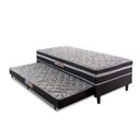 Ver imagem 2 de Cama Box Solteiro com Cama Auxiliar Aspen 88x188x41cm Cinza/Preto