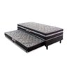 Cama Box Solteiro com Cama Auxiliar Aspen 88x188x41cm Cinza/Preto - 2