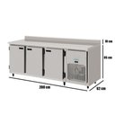 Ver imagem 2 de Balcão Refrigerado Encosto 3 Portas 2 Mts Total Inox 76kbsc200dii Kofisa