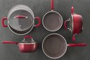 Ver imagem 2 de Conjunto de Panelas 5 Peças Ceramic Life Select Romã Brinox