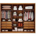 Ver imagem 3 de Guarda Roupa Casal Linea Plus 6 Portas 6 Gavetas com Espelho Cinamomo Fendi - Novo Horizonte