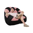 Ver imagem 2 de Poltrona Paloma Escritório Sala Pé Plástico Suede Preto e Suede Rose - Dominic Decor