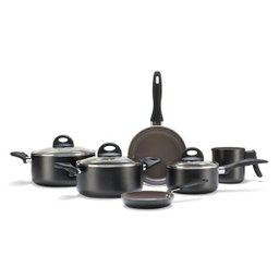 Conjunto de Panelas 6 Peças Ceramic Life Smart Plus Preto Brinox - 1