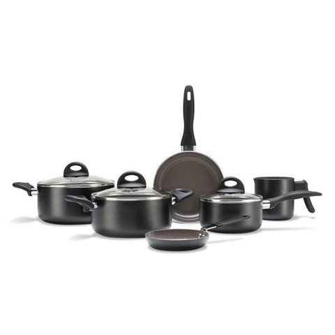 Conjunto de Panelas 6 Peças Ceramic Life Smart Plus Preto Brinox