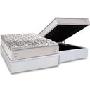 Ver imagem 1 de Cama Box Baú Casal: Colchão Anatômico Herval Ag65 Santorini C1604 + Base Crc Linhão White (