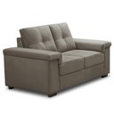 Ver imagem 1 de Sofá 2 Lugares para Sala de Estar Living 153cm Allon F04 Veludo Marrom Claro - Lyam Decor