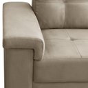 Ver imagem 7 de Sofá 2 Lugares para Sala de Estar Living 153cm Allon F04 Veludo Marrom Claro - Lyam Decor