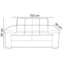 Ver imagem 5 de Sofá 2 Lugares para Sala de Estar Living 153cm Allon F04 Veludo Marrom Claro - Lyam Decor