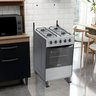 Fogão Delicato 4 Bocas Porta com Visor Vidro Duplo Mesa Aço Inox Compacto e Moderno com Forno 52 L - 2