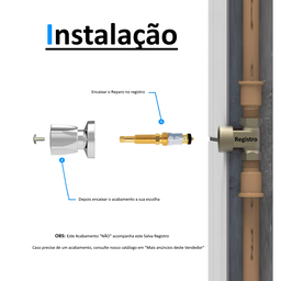 Reparo Completo Registro Chuveiro Padrão Deca Castelo:Amarelo - 5