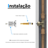 Reparo Completo Registro Chuveiro Padrão Deca Castelo:Amarelo - 5