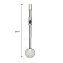 Ver imagem 3 de Bomba de Chimarrão Mil Furos Inox 24cm Nossa Senhora Aparecida Azul Bortonaggio Anel Rosca